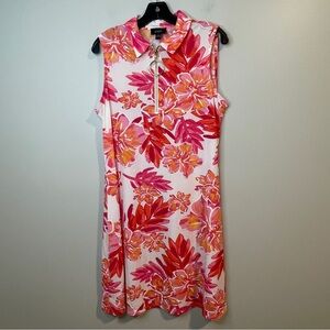 MSK Pink and Coral Floral Dress